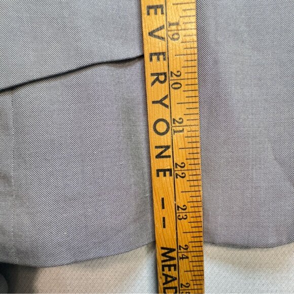 Talbots Womens One-Button Blazer Jacket Size 10 Gray Silk Blend Formal Classic - Picture 6 of 12